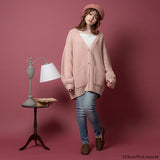 バックレースアップチュニックカーディガン【ニット】