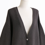 バックレースアップチュニックカーディガン【ニット】