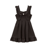 ビッグリボンフリルビジューボタンジャンスカ