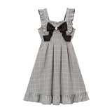 ビッグリボンフリルビジューボタンジャンスカ