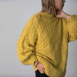 ケーブル切替ハイネックニット