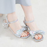 クリアボールリボンサンダル