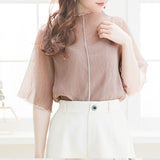 【メール便】インナーSET配色メロウ楊柳ブラウス