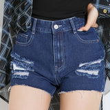 セクシーダメージショートデニムパンツ