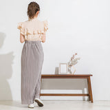 【メール便】ヨークフリルスタンドカラーブラウス