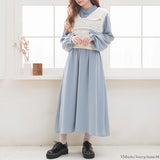 編み柄セーラーニットベスト