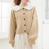 編み柄セーラーニットベスト