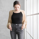 チョーカーデザインレイヤードショートカーディガン【ニット】