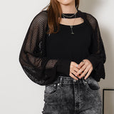 チョーカーデザインレイヤードショートカーディガン【ニット】