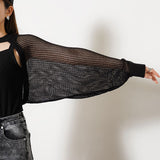 チョーカーデザインレイヤードショートカーディガン【ニット】