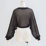 チョーカーデザインレイヤードショートカーディガン【ニット】