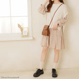 【メール便】ロールネックデザインニットベスト