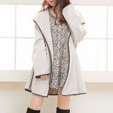 【メール便】花柄バックリボンボタンミニワンピース