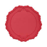 【メール便】レース柄シリコンンマット【小】