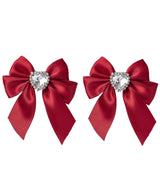 シューズ用ビジューリボンクリップ