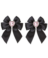 シューズ用ビジューリボンクリップ