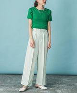 【メール便】洗えるランダムリブニットトップス