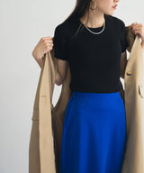 【メール便】洗えるランダムリブニットトップス