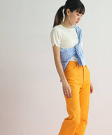 【メール便】洗えるランダムリブニットトップス