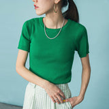 【メール便】洗えるランダムリブニットトップス