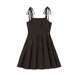 プリーツスカートジャンスカワンピース