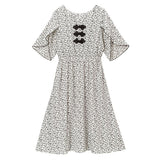 ローズ袖チャイナワンピース