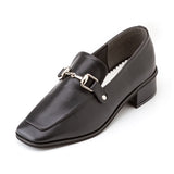 スクエアレディローファーパンプス