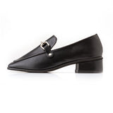 スクエアレディローファーパンプス