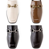 スクエアレディローファーパンプス