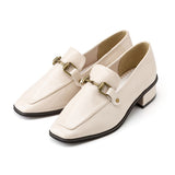 スクエアレディローファーパンプス