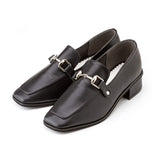 スクエアレディローファーパンプス