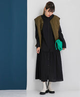 ティアードシャツカラーワンピース