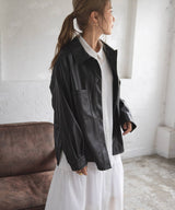 ティアードシャツカラーワンピース