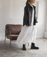 ティアードシャツカラーワンピース