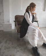 ティアードシャツカラーワンピース