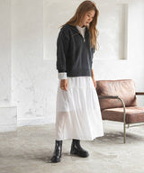 ティアードシャツカラーワンピース