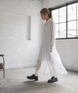 ティアードシャツカラーワンピース