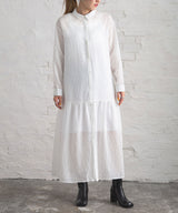 ティアードシャツカラーワンピース