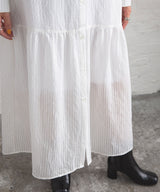 ティアードシャツカラーワンピース