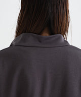 ハーフジップロゴ裏起毛スウェット