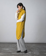 ハイネックニットベストチュニック