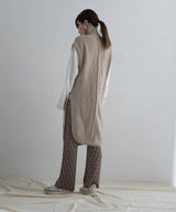 ハイネックニットベストチュニック