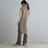 ハイネックニットベストチュニック