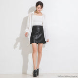 バックメッセージプリントシアーシャツ