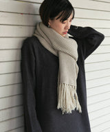 ニットロングマフラー