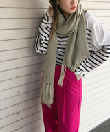 ニットロングマフラー