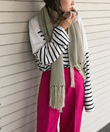 ニットロングマフラー