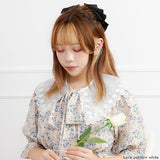 【メール便】花柄オーガンジー付け衿