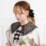 【メール便】花柄オーガンジー付け衿