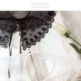 【メール便】花柄オーガンジー付け衿